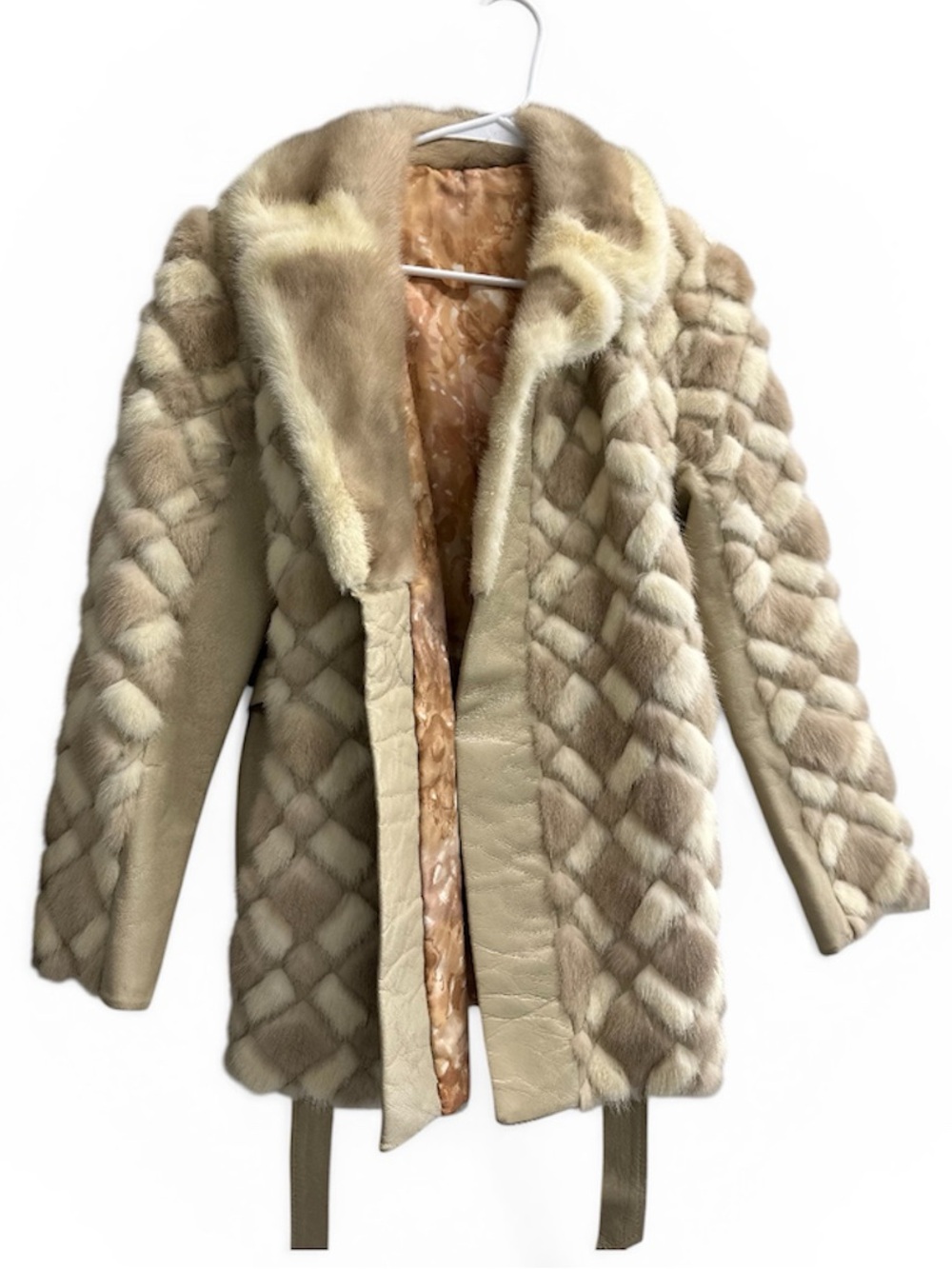 Vintage Patwork Mink Fur Coat Small / Medium